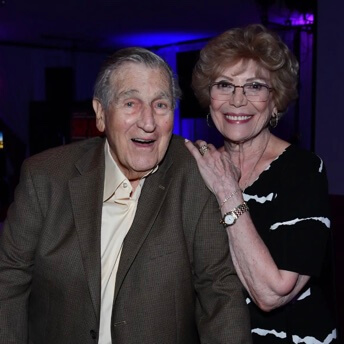 Shecky Greene with his current wife.